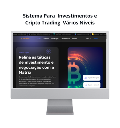 Sistema Para Investimentos Cripto Trading Vários Níveis Php