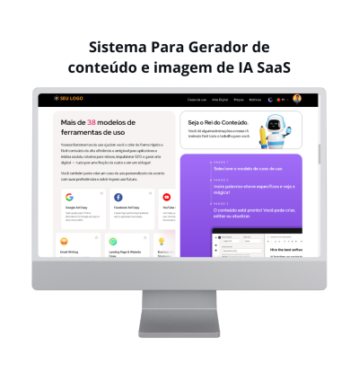 Sistema Para Gerador De Conteúdo E Imagem De Ia Saas