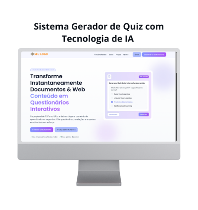 Gerador De Quiz Com Tecnologia De Ia
