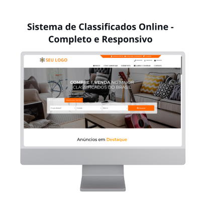 Sistema de Classificados Online  Completo e Responsivo